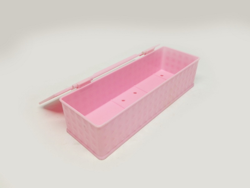 caja dispensador cubiertos palillos asia plastico rosa 7x27_5x9_5 1u